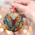thumbnail image 4 of Colorful Butterfly Ornament, Artistic Home Decor, Window Hanging, Butterfly ornament gift, Holiday Keepsake, Xmas Tree Hanging Decoration, Seasonal Gift Idea, Collectible Ornament, 4 of 5