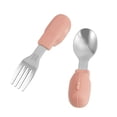 thumbnail image 3 of CUITING 1 Set Baby Short Handle Spoon Stainless Steel Fork Infant Feeding Tableware, 3 of 10