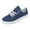 Blue, variant on Cute Canvas Shoes For Ladies Ladies Fashion Retro Solid Color Canvas Lace Up Flat Bottom Casual Shoes Women'S Breathable Casual Sneakers Chic Women'S Canvas Sneakers