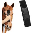 thumbnail image 1 of BEMS-1 Peine de masaje para caballo negro, cepillo de pelo de caballo 6 en 1, caballo, 1 of 5