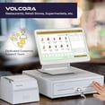 thumbnail image 7 of Volcora 13" Manual Push Open Cash Register Drawer for Point of Sale (POS) System, White Heavy Duty Till with 4 Bills and 5 Coin Slots, Key Lock with Removable Coin Tray and Double Media Slots, 7 of 7
