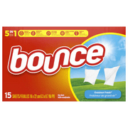 Bounce Dryer Sheets, Outdoor Fresh, 15ct (Pack Of 1)
