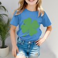 thumbnail image 2 of Godom Girls Shirts Short Sleeve Crewneck Tees Kids Summer Fashion Tops Tees, 2 of 5