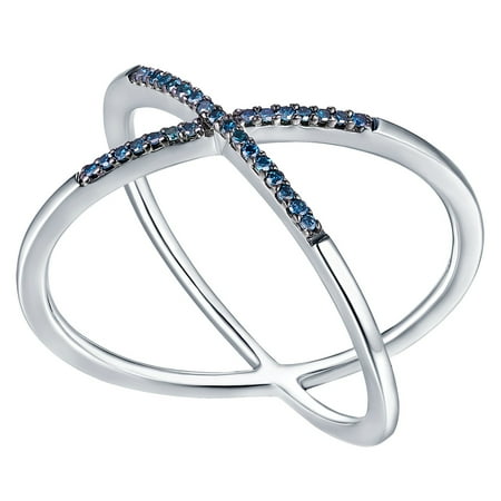 Prism Stone Prism jewel 0.10Ct Round Blue Diamond