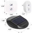 thumbnail image 3 of Riwesomey Pasillo solar Garaje Sensor de movimiento Sistemas de alarma Entrada Alerta inalámbrica ajustable 38 Chime Tunes US 1-drag-2 Cámaras de salpicadero de coche 1-arrastrar-2, 3 of 6