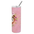 thumbnail image 4 of Carolines Treasures CK4240TBL20 English Bulldog Pink Flowers Stainless Steel 20 oz Skinny Tumbler 20 oz multicolor, 4 of 4