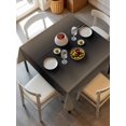 thumbnail image 6 of Beige Black Ombre Table Cloth, Modern Gradient Abstract Art Waterproof Tablecloth for Square Tables, Reusable Washable Fabric Table Cover for Restaurant Kitchen Dining Tables 60"x60", 6 of 6