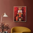 thumbnail image 2 of Nawypu Wall Art Canvas Print Nutcracker Pictures for Christmas - Soldier with Red Jacket Painting Artwork for Home Art, 2 of 4