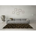 thumbnail image 3 of Ahgly Company Indoor Rectangle Abstract Brown Modern Area Rugs, 6' x 9', 3 of 4