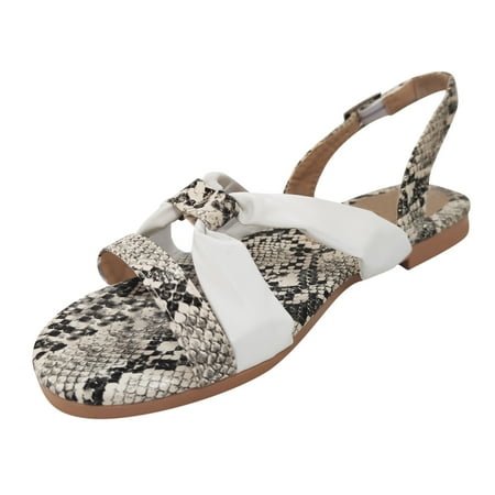 

Sandals for Girls Summer Women s Sandals Suede Flat Bottom Strap Fish Mouth Flat Shoes Cool Shoes Pu
