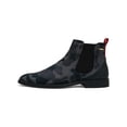 thumbnail image 2 of Men TAYNO Chelsea Chukka Micro Suede Soft Comfortable Boot Victorian Black Gray, 2 of 7