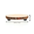 thumbnail image 2 of Nutrianeous 2Pcs Flowerpot Base Round Wood Planter Holder Planter Stand with Legs, 2 of 9