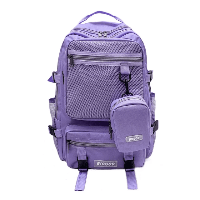 Mochila Multifuncional De Gran Capacidad Unisex Violeta