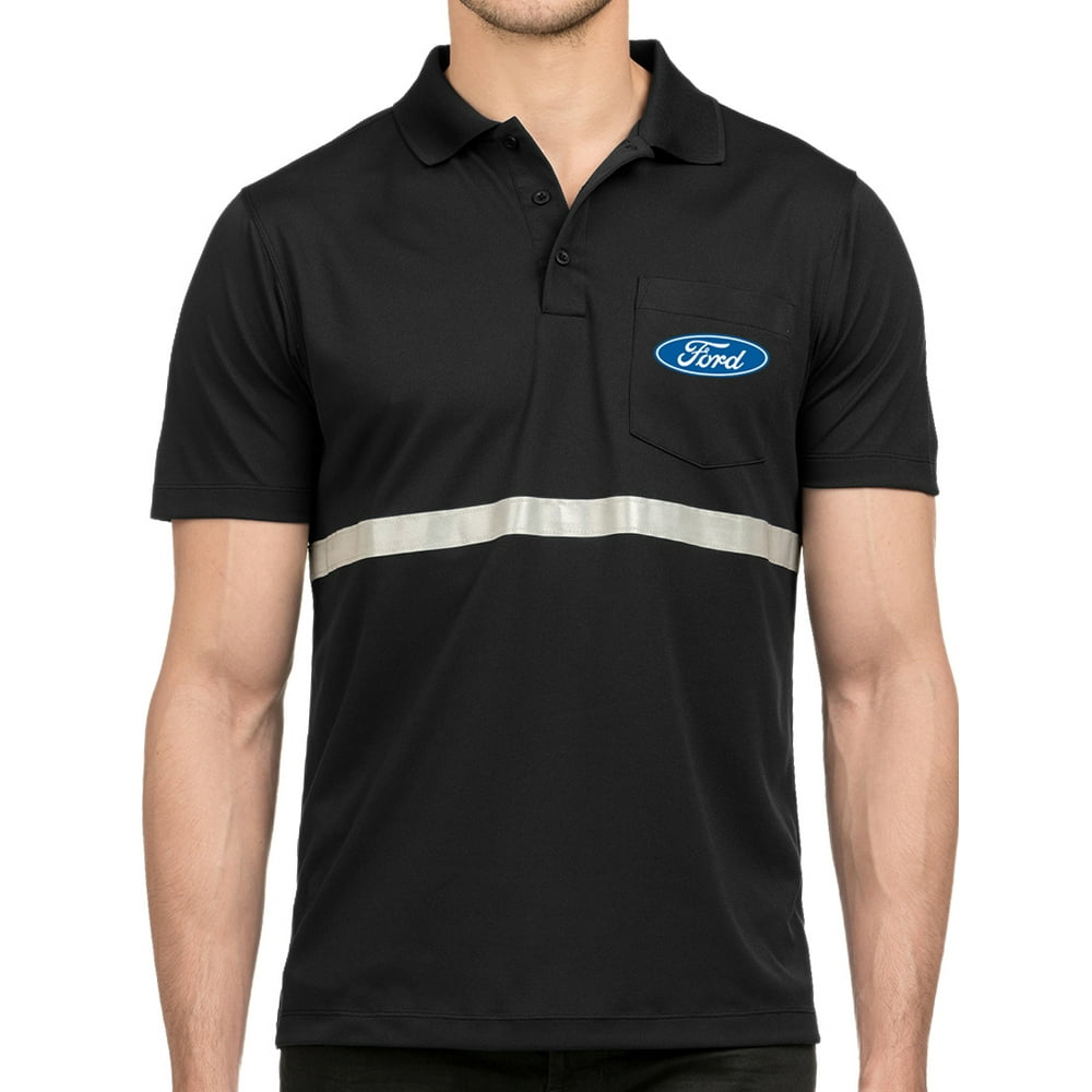 walmart mens black polo