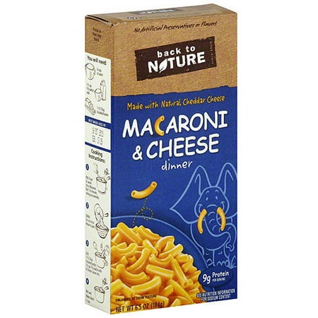 Back To Nature Macaroni & Cheese Dinner, 6.5 oz (Pack of 12)