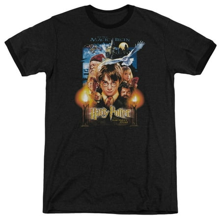 Adult Ringer - Harry Potter Movie Poster Adult Ringer Black