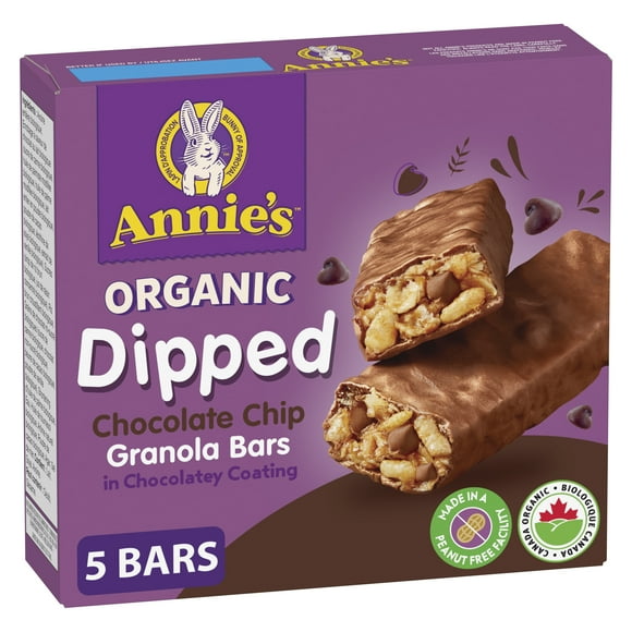 Annie's Organic Dipped Chocolate Chip Granola Bars, 130 g