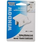 Sliding Window Lock, 1/4 in., Extruded Aluminum, White Painted Finish ...