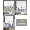thumbnail image 4 of Purple Spring Floral Tie Up Curtains for Kitchen Bathroom Bedroom Windows 45 Inch Length, Watercolor Summer Birds Butterfly Balloon Drape Curtains Shade Rod Pocket Drapery Curtain Panel, 42"x45", 4 of 7