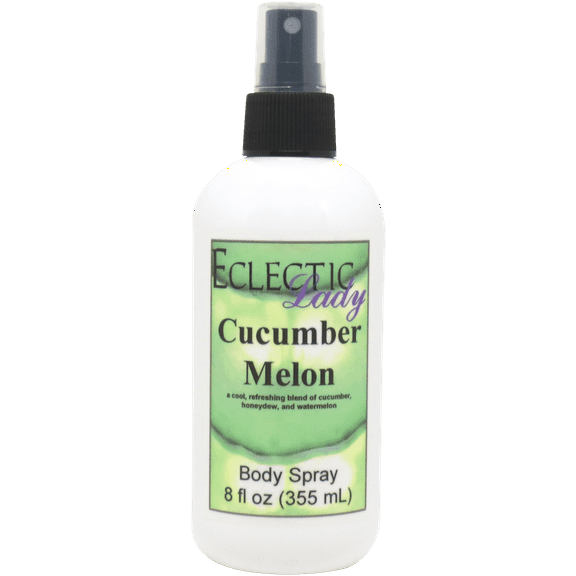 Cucumber Melon Body Spray, Eclectic Lady, Hydrating Mist, Unisex, 16 oz