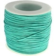 thumbnail image 1 of Cordón de algodón encerado redondo de aproximadamente 100 yardas, 1 mm, para macramé, manualidades, bricolaje, cola de rata, para abalorios., 1 of 7