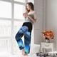 thumbnail image 5 of Fotbe Blue Viper Snake 2 Pantalones de Pijama para Mujer, Pantalones de Dormir, Pantalones Pj con Cordón y Bolsillos-XX-Large, 5 of 6