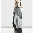 thumbnail image 4 of Side High Split Skirts for Women Breathable Dance Costume Fashion Asymmetrical Irregular Skirt Letter Print Skirt, 4 of 8