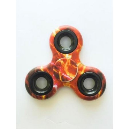 Cp Tri Hand Spinner Fidget Spinners Red Lightning Storm Design Toy Stress Reducer Ball Bearing - May help with ADD, ADHD, Anxiety, and Autism Adult Children