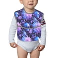 thumbnail image 6 of Susaid White Skull Flower Print Bibs for Babies Toddlers Adjustable Waterproof Free Soft Durable Bibs for eating with Large Pocket Food Catcher, 6 of 8