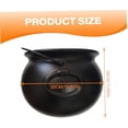 thumbnail image 3 of 12.6 Inch Witches Cauldron, Pot Cauldron, Halloween Cauldron Candy Bowl Holder Plastic Cauldron Pot with HandleTrick or Treat Party Supplies Halloween Decorations, 3 of 7