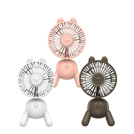 

Shenmeida 8 Inch Rechargeble Rotating Small Desk Fan 13 Hours Usage Puppy Portable Desktop Table Cooling Personal Mini Fan for Home/Bedroom/Office