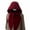 Red, variant on Women's Knitted Hat Winter Balaclava Hooded Cap Scarf Hat Soft Knit Skull Cap Hood Scarf Neck Warmer Beanies