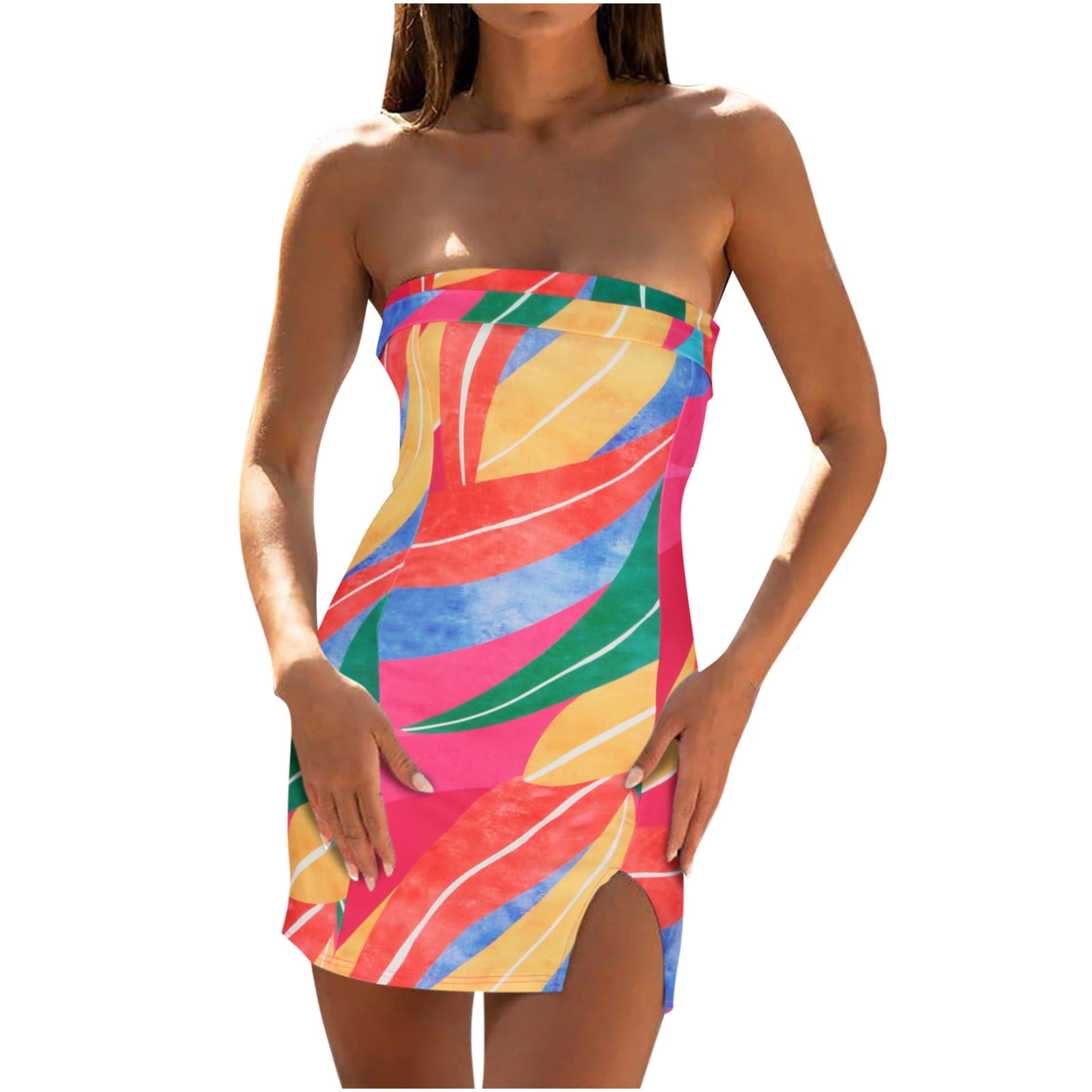 Bodycon Dresses For Women Strapless Bandeau For Jordan Ubuy