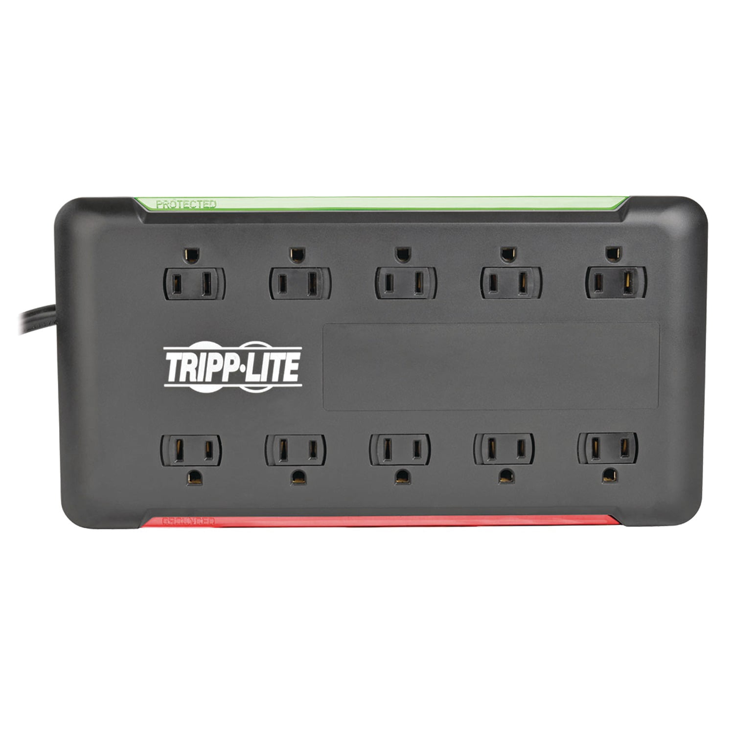 Tripp Lite by Eaton 10-AC Outlet 2,880-Joules Protect It! Surge Protector Power Strip with Sliding Covers, 6-Ft. Cord, TLP1006B