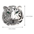 thumbnail image 2 of Tiger Shaped Brooch Rhinestone Inlaid Suit Brooch Fashion Clothes Accessory, 2 of 5