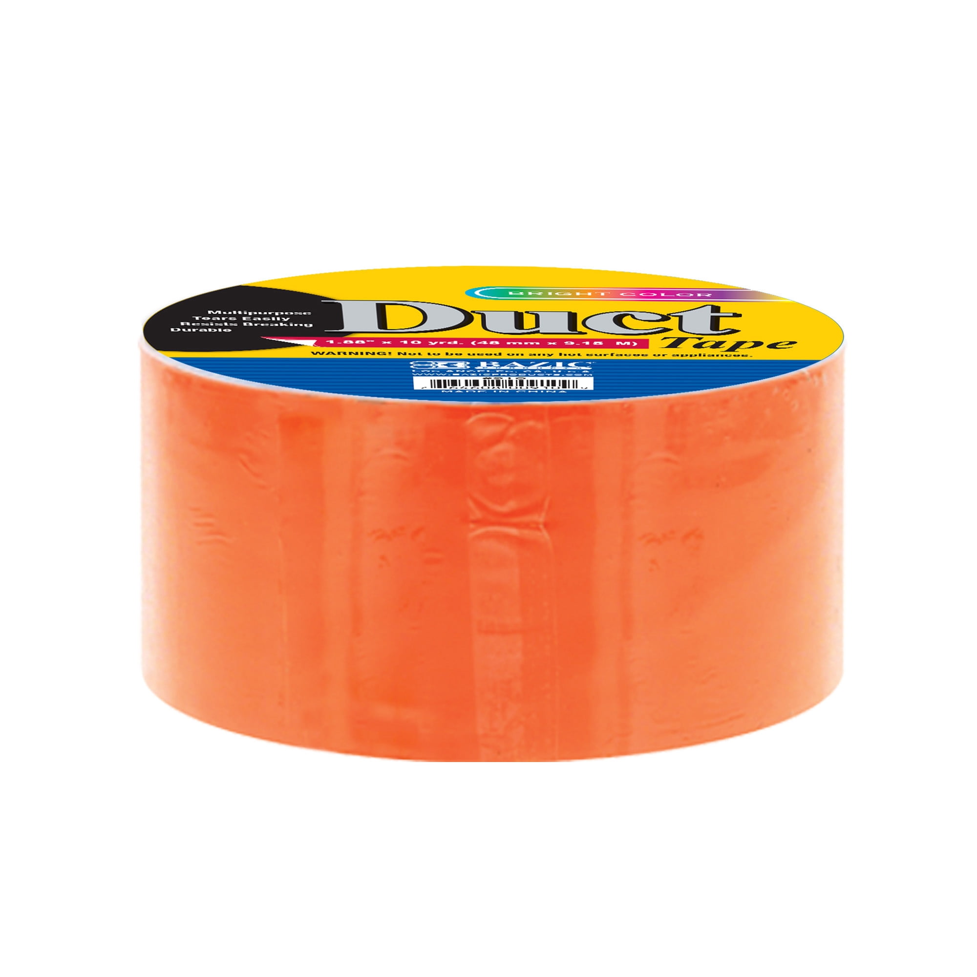 BAZIC Fluorescent Colored Duct Tape 1.88" X 10 Yards, Multi-Use Waterproof, 36-Pack