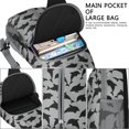 thumbnail image 4 of Crossbody Sling Backpack for Women Men Gym Shark Pattern Shoulder Sling Crossbody Casual Chest Bag for Travel Sports Running Hiking, 4 of 6