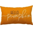 thumbnail image 2 of Fall Pillow Covers Fall Outdoor Pillows Orange Decorative Throw Pillows Lumbar Decorative Cushion Farmhouse Fall Thanksgiving Decorative Throw Cushion 20 x 12 In, 2 of 9