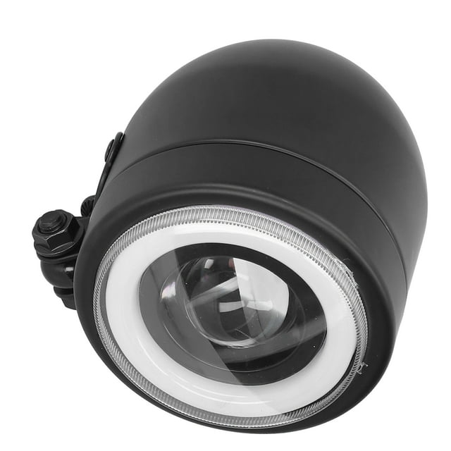 Headlights Round Angel Eyes,LED Headlight Vintage Round Angel Eye Front Lamp Fit For Motorcycle Cruiser Choppers Bobber Cafe Racer