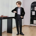 thumbnail image 7 of MKOSPLRT 6-Piece Boys' Formal Suit 12M-15Y Classic Blazer Dress Shirt Pants Bow Tie First Communion Wedding Outfit Clubwear with Pocket, 7 of 7
