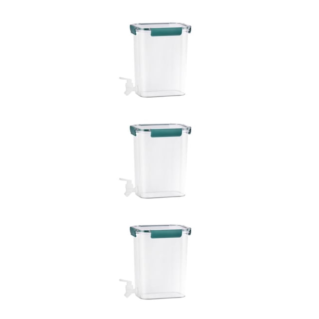 Advancent Agua fría Bebida Fruta Tetera Nevera Botella Jarra Tapa Bebida Dispensador Tanque 3.5L Hervidor para el hogar Limonada Verde Type1 NO1