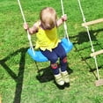 thumbnail image 6 of DSstyles 2024 New Wooden Swing Set With Slide, Outdoor Backyard Activity Playground Climb Swing Play Structure, Wooden Swing-N-Slide Set For Toddlers Kids, 6 of 9