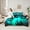 Black Cyan, variant on Feelyou Futuristic Race Car Bedding Comforter Set 7pcs, Neon Glowing Stripes King Bedding Sets, Teens Kids Boys Girls Bed Sheets, Microfiber Bedroom Decor