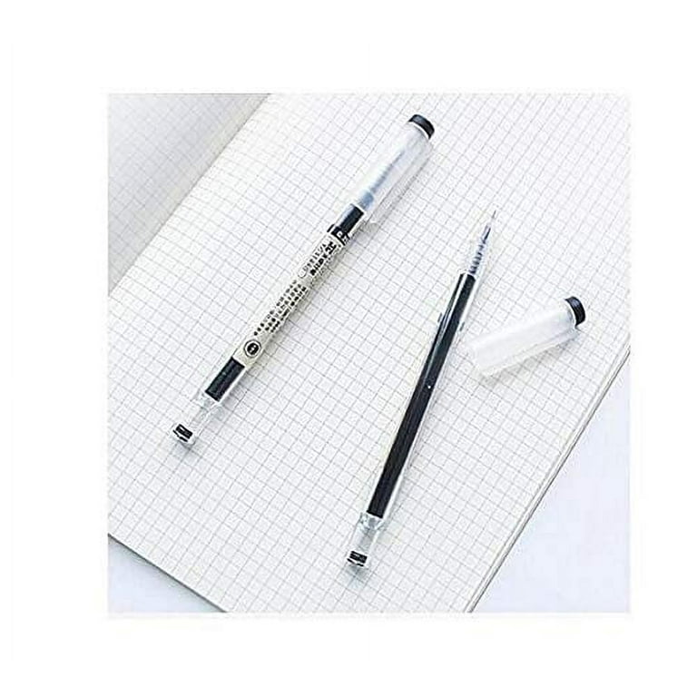 Gel Ink Pen Extra fine point pens Ballpoint pen 0.35mm Black For japanese  Office School Stationery Supply 12 Packs 