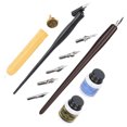 thumbnail image 4 of Calligraphy Writing Pen Set, Wood + Stainless Steel Calligraphy Pen Set Practocal`  For Calligraphy Tool For Friends For Students For Calligraphy Lover 1#,2#,3#, 4 of 8