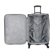 Protege 3-Piece Softside Luggage Travel Set, Includes Medium Checked Luggage, Carry On Duffel and Boarding Tote, Gray