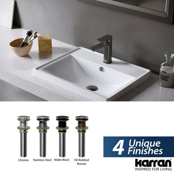 Karran Usa Puof25 Karran Puof25 Pop-Up Vanity Bowl Drain - Chrome