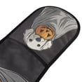 thumbnail image 4 of Yayeee Double Oven Mitt Kitchen Heat Resistant Baking 35" x7" Quilted Glove, White Halloween Dog, 4 of 6