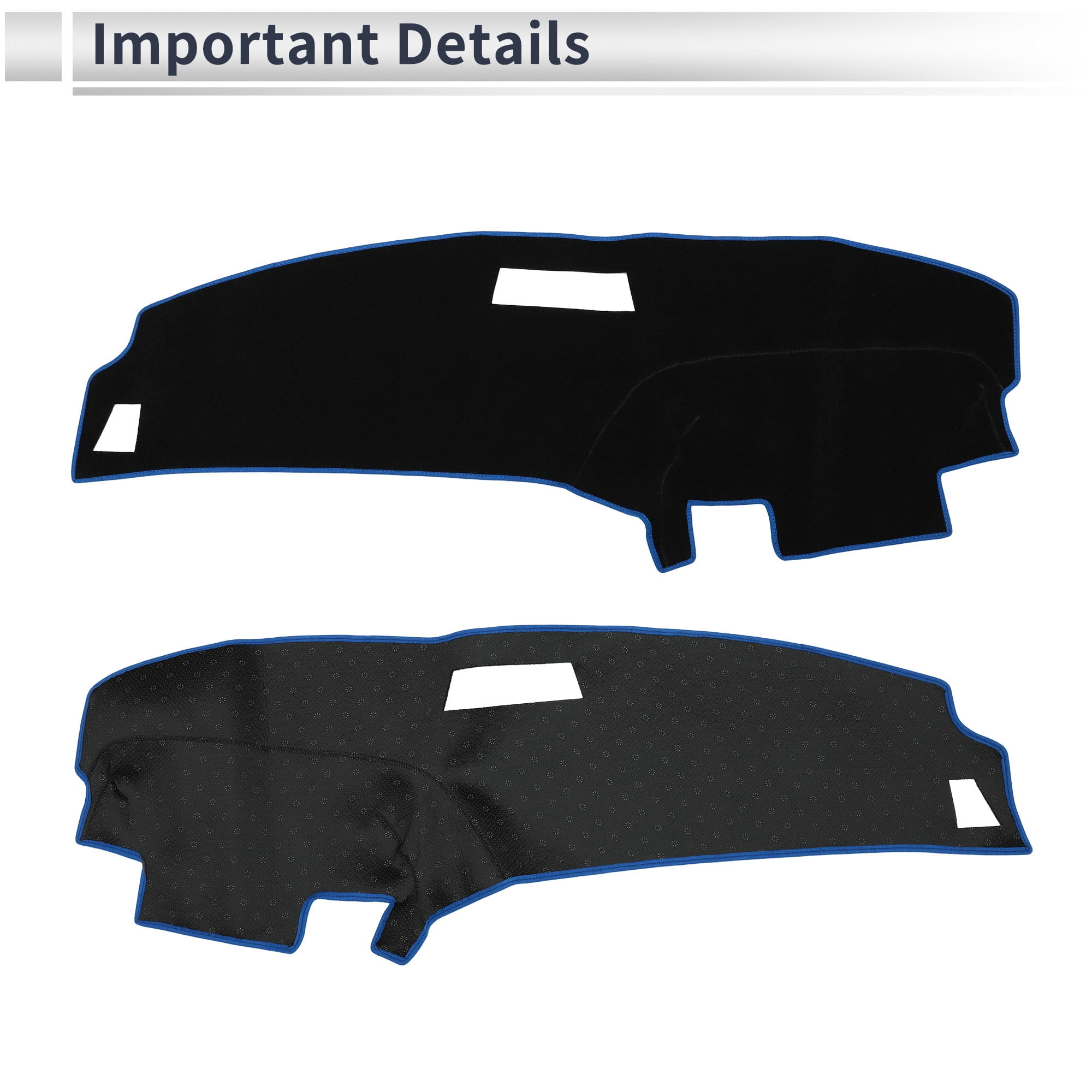 Unique Bargains Interior Dashboard Cover for Ford for Ranger 1989-1994 Non-Slip Dash Cover Mat Polyester Silicone