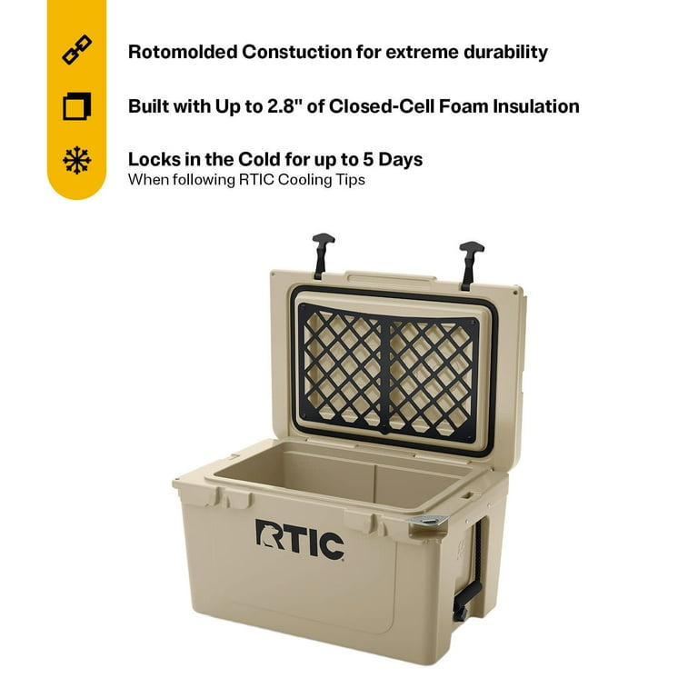 【専用】RTIC 45QT TAN クーラーボックス　アウトレット アウトスタンディングモーターサイクル｜RTIC 45 Tan クーラー
